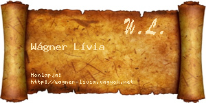 Wágner Lívia névjegykártya